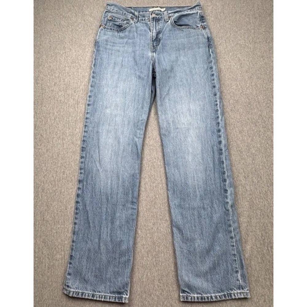Levi's Low Pro Straight Leg Blue Mid Rise Jeans Sz 27 *Fits 30x30*